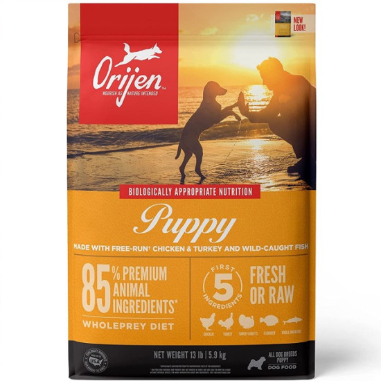 ORIJEN Puppy Medium – hrană uscată fără cereale pentru câini juniori de talie medie, 6 kg